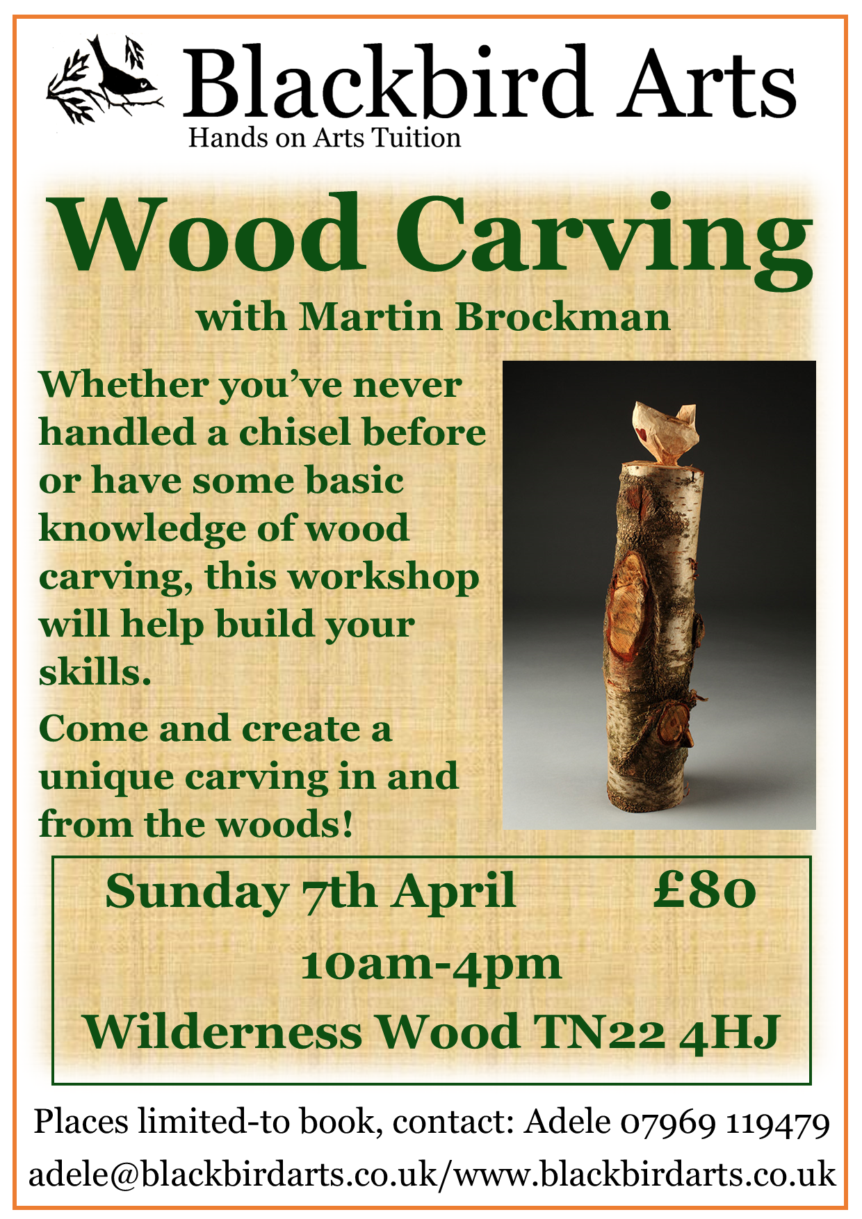 Wood Carving Workshop 7/4/24