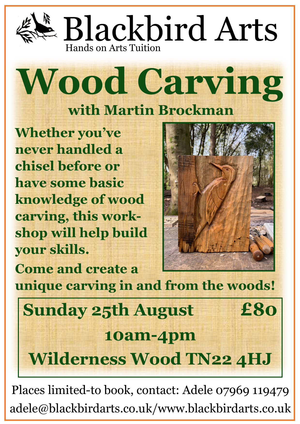 Wood Carving Workshop 25/8/24